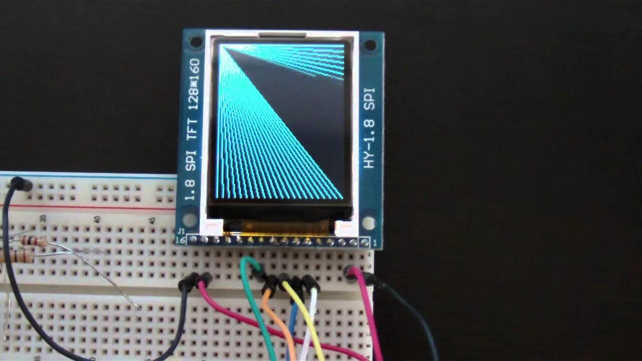 Подключение tft 3 2 Arduino Connected to 1.8" SPI TFT LCD - YouTube