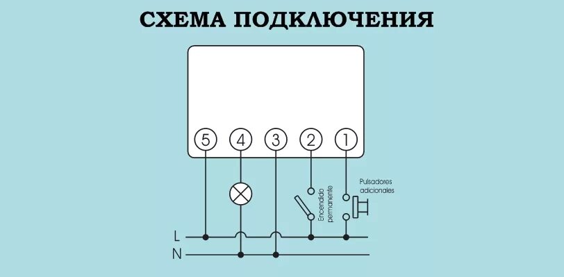 Подключение тим 01 по цветам фото Выключатель сенсорный ORBIS PULSAMAT (OB200001) задержка 30сек-10мин 230V IP20 -