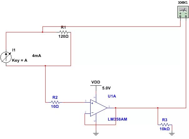 Подключение токовая петля 4 20 ма operational amplifier - How does this circuit read 4-20mA current loop input thr