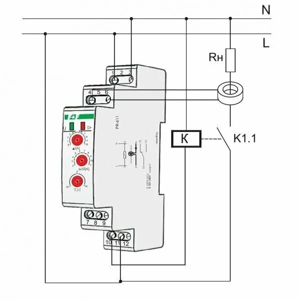 Подключение токового реле Реле контроля тока PR-611-02 ЕА03.004.004 - купить в интернет-магазине по низкой
