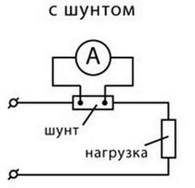 Подключение токового шунта 75шсм схема электрическая Амперметр шунт схема