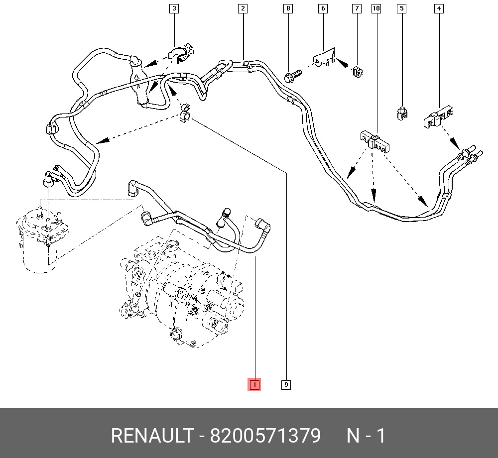 Подключение топливных трубок в дастер двигатель к9к 8200571379 RENAULT ТРУБКА ТОПЛИВНАЯ (ФИТ, ПЛАС) - Купить в интернет-магазине e-t