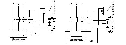 Подключение тормоза двигателя Питание тормозов постоянного тока ООО "ЭСКО"