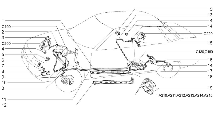 Подключение тормозных трубок ваз 2110 Тормозная магистраль ваз 2112 - КарЛайн.ру