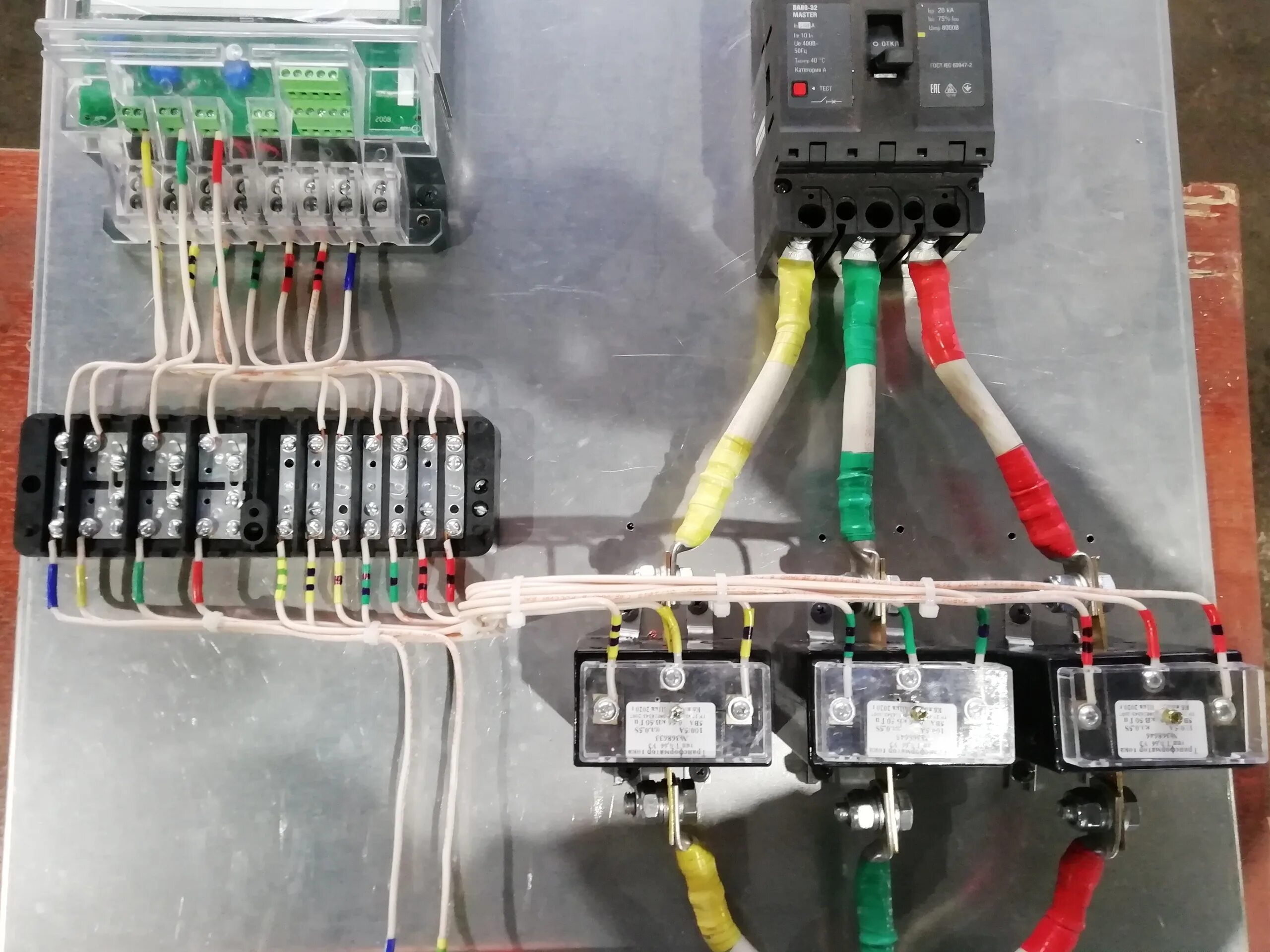 Подключение трансформатора тока через испытательную коробку Схема подключение электросчетчика через ТТ Форум энергетиков и электриков Форум 