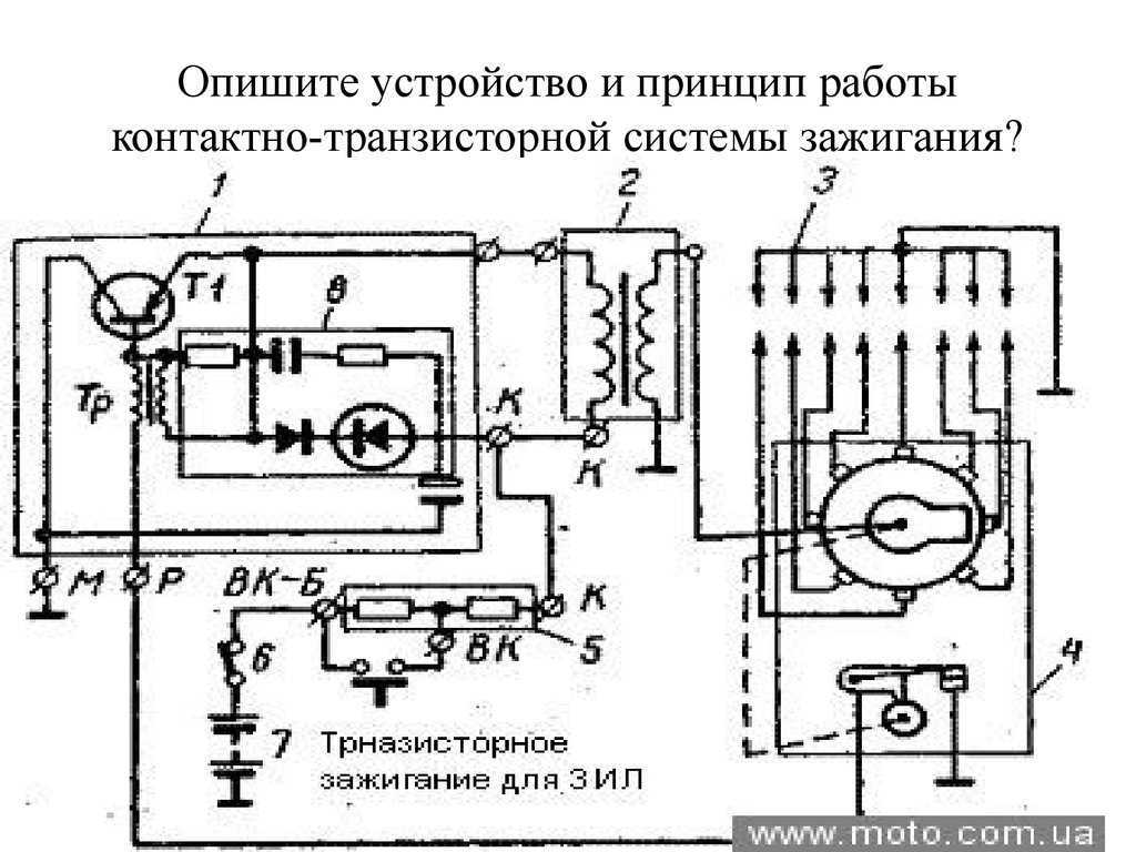 Подключение транзисторного зажигания Устройство контактно-транзисторной системы зажигания