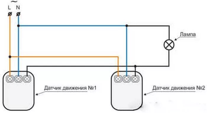 Подключение трех датчиков движения Освещение лестницы в частном доме, своими руками, автоматическая подсветка, умна