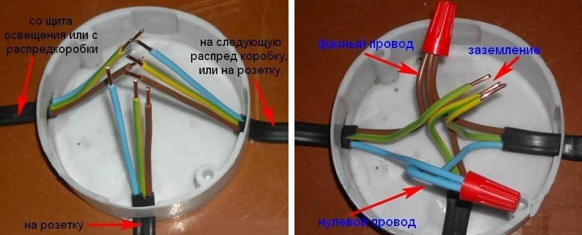 Подключение трех проводов Как соединить провода в распределительной коробке: инструкция по безопасному под