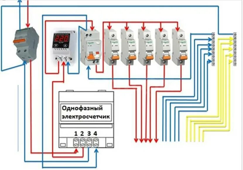 Подключение трех реле напряжения Реле напряжения для дома,квартиры.какое выбрать?электрощиты. сборка и проектиров