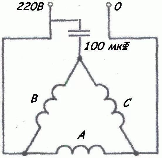 Подключение трехфазного двигателя без конденсатора Подключение трёхфазного двигателя к однофазной сети: схемы, инструкции и советы 