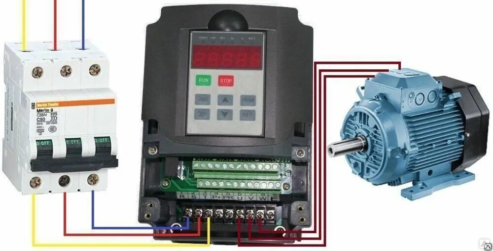 Подключение трехфазного двигателя через частотник Частотный преобразователь для редутора 3 фазы 380V AC, 50Hz, выход 3 фазы, цена 