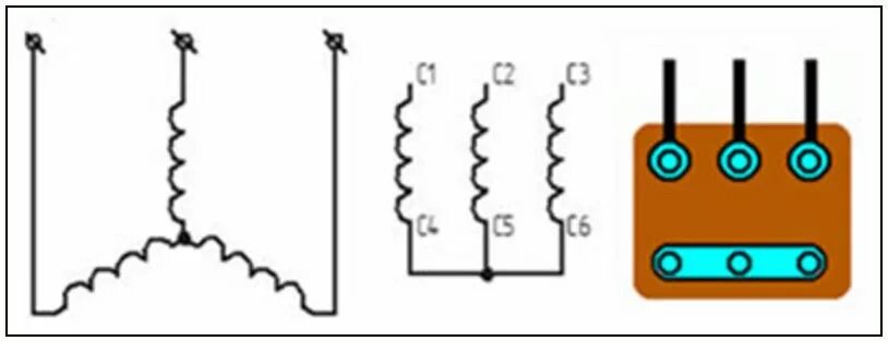Подключение трехфазного двигателя фаза Аол 21 4 подключение к 220. Подключение трехфазного двигателя к сети