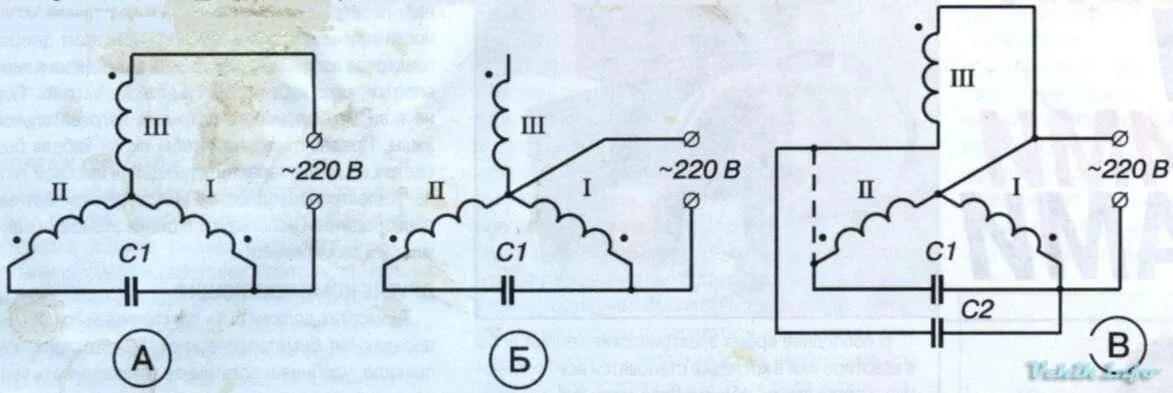 Подключение трехфазного двигателя к однофазной сети Как подключить трехфазный электродвигатель в сеть 220 В - методика расчета и мон