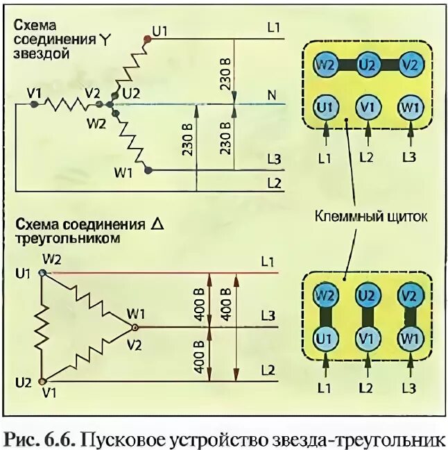 Подключение трехфазного двигателя звезда треугольник разница В чем разница между подключения звездой и треугольником