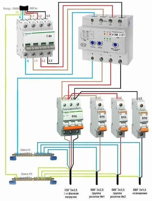 Подключение трехфазного напряжения в доме Leaderboard - QRZ.kz форумы