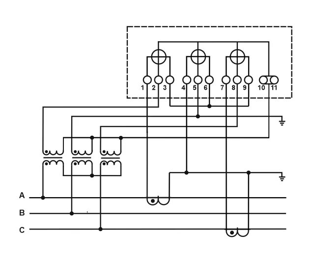 Подключение трехфазного счетчика через тн и тт Счетчики электроэнергии Меркурий: Схемы включения счётчика Меркурий 234