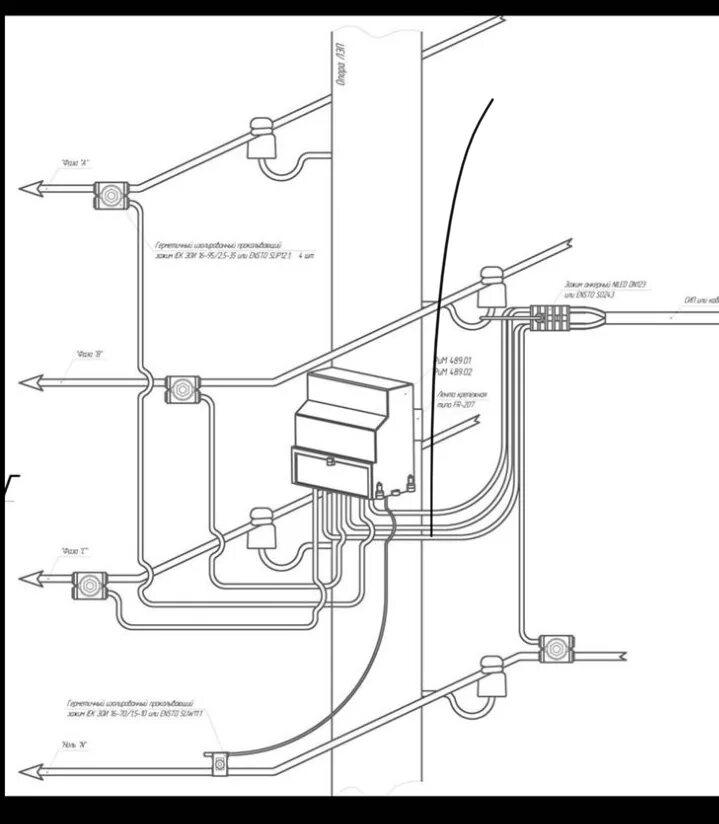 Подключение трехфазного счетчика на столбе Как подключиться к счетчику на столбе фото - DelaDom.ru