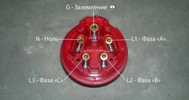 Подключение трехфазной розетки 5 контактов Ответы Mail.ru: Как перекинуть провода с ВИЛКИ РШ-ВШ 30 25А на вилку3P+N+PE?