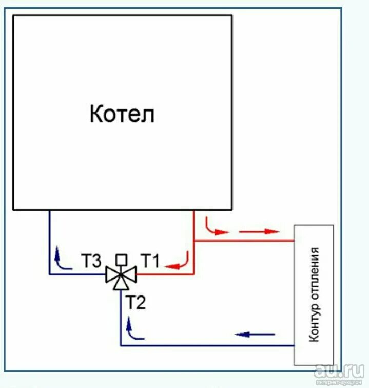 Подключение трехходового к котлу Трехходовой клапан схема подключения фото - DelaDom.ru