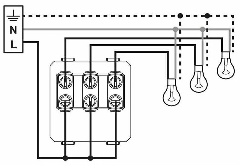 Подключение трехклавишного выключателя света схема Выключатель Legrand 752003 Valena In’Matic, 10 А - купить в интернет-магазине по