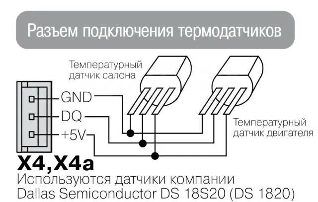 Подключение трехконтактного датчика температуры Pandora датчик температуры двигателя/салона, новый, в наличии. Цена: 1 000 ₽ во 