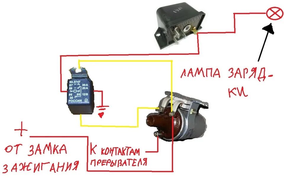 Подключение трехконтактной катушки зажигания Памагити! Подключение генератора ВАЗ Г221а к ЗАЗ 968а - ЗАЗ 968, 1,2 л, 1978 год