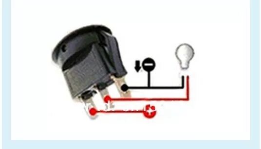 Подключение трехконтактной кнопки 12v 12 Volt Led Rocker Switch On/off Illuminated Car Van Bike Dash Board Panel -