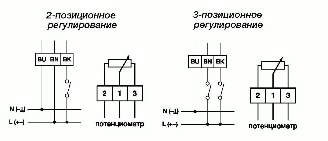 Подключение трехпозиционного автомата Схема трехпозиционного регулятора температуры