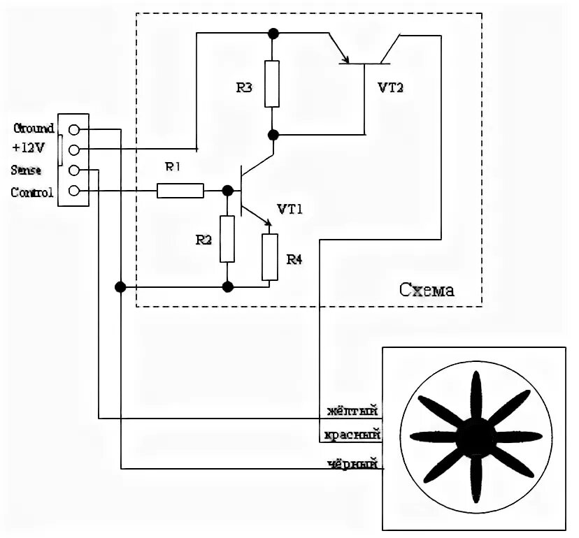 Распиновка кулера: подключение 3 pin и 4 pin вентилятора 2 Схемы Electronics bas