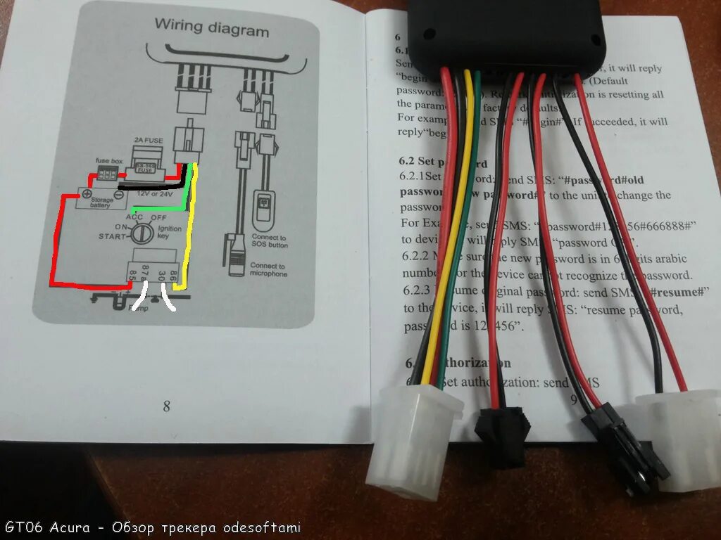 Подключение трекера к телефону GPS Tracker AcuraTE GT06 - Peugeot 307, 1,6 л, 2007 года электроника DRIVE2