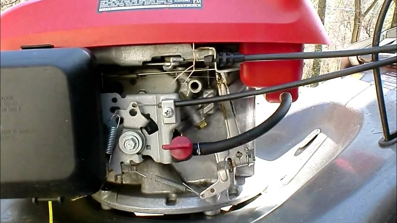 Подключение тросика газа на мотоблоке к карбюратору Honda mower problem - YouTube