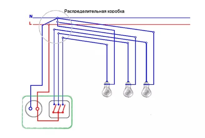 Подключение тройного выключателя Розетка с выключателями в одном корпусе - установка и подключение