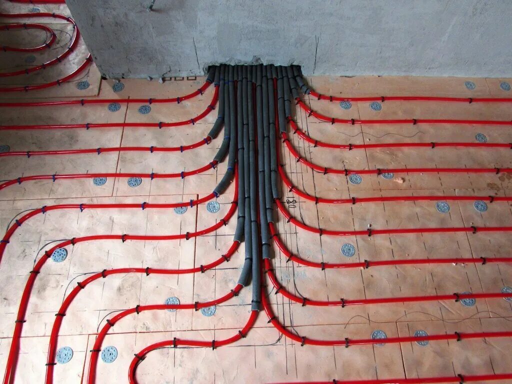 Подключение труб теплого пола Musikhin - heating systems, water supply, heating and sewage systems, Russia, Ye
