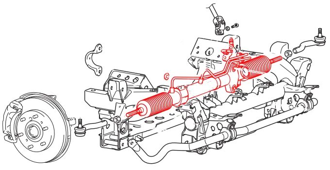 Подключение трубок к рулевой рейке паджеро 3 Стоимость замены рулевой рейки на Pajero 4 - SKR-AUTO