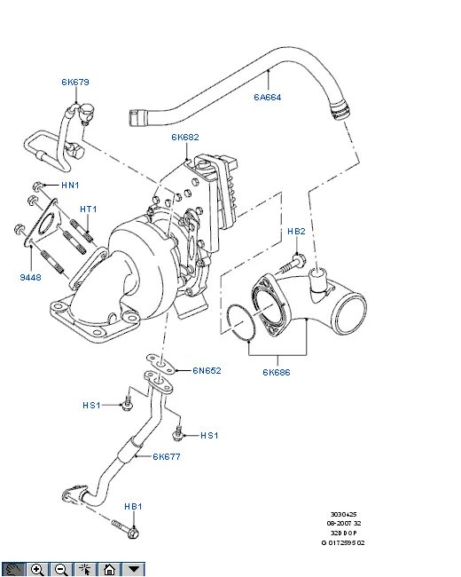 Подключение трубок турбины форд 1 8л ТУРБОКОМПРЕССОР на ФОРД 3.2 DURATORQ DIESEL. Запчасти для ТУРБОКОМПРЕССОР, катал