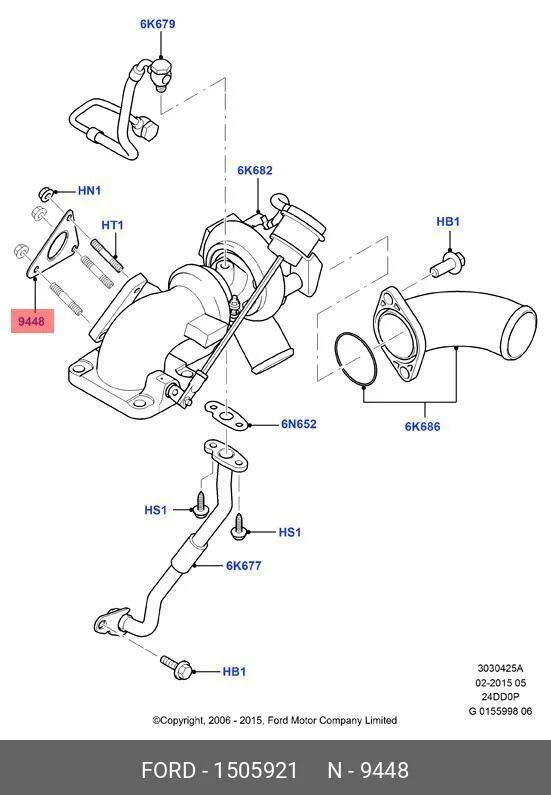 Подключение трубок турбины форд 1 8л Прокладка турбокомпрессора Ford 1505921 - купить по цене от 1107 руб, в интернет