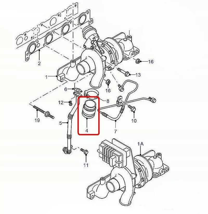 Подключение трубок турбины форд 1 8л Где находится турбина на форд транзит - 84 фото
