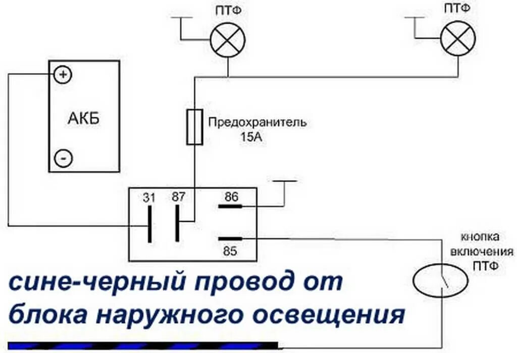 Подключение туманок через реле и кнопку гранта Как подключить туманки на гранту 60 фото - KubZap.ru