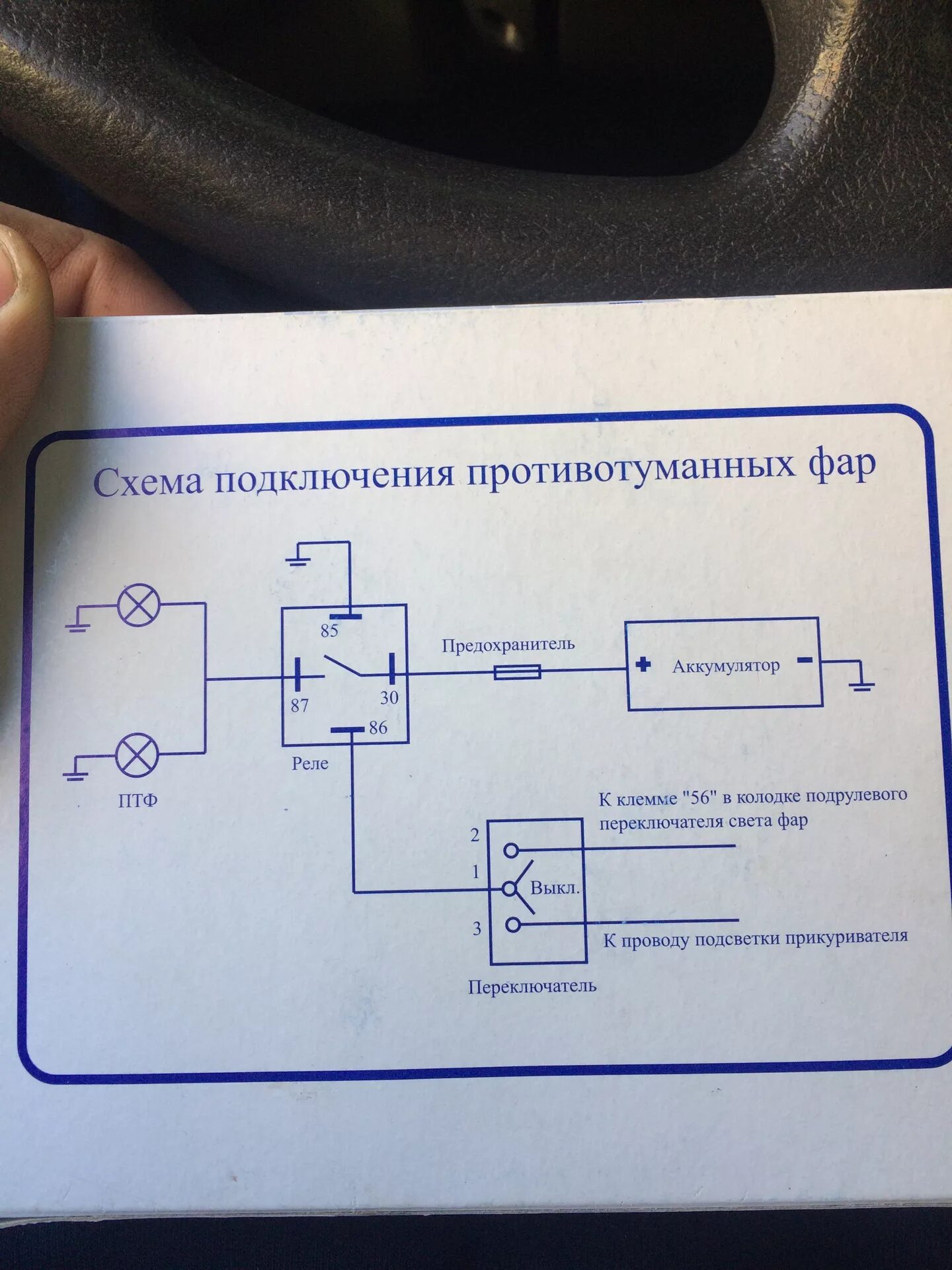 Подключение туманок гранта через реле Установка ПТФ - Lada Калина хэтчбек, 1,6 л, 2008 года аксессуары DRIVE2