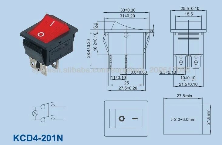 Подключение тумблера с подсветкой 3 контакта Switch De Balancin Con Foco Rojo De 4 Patas - Buy Interruptor De Balancín Produc