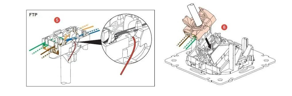 Подключение тв розетки legrand Распиновка rj45 розетки легранд