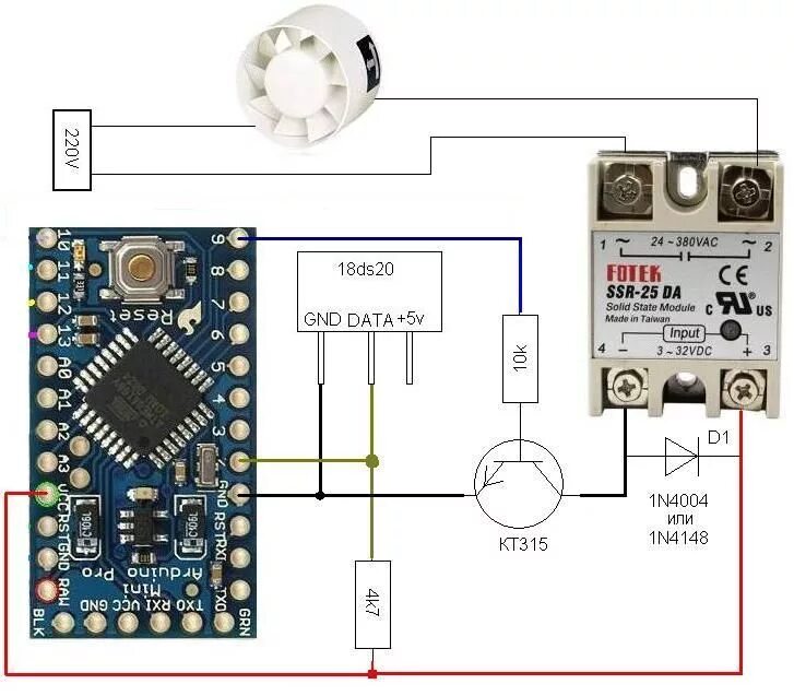 Подключение твердотельного реле к ардуино Регулировки ардуино