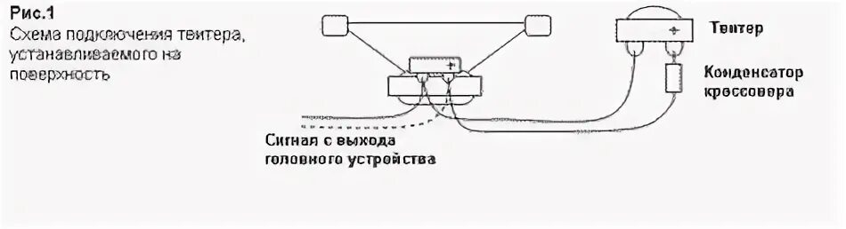 Подключение твитера через конденсатор схема подключения Подключение пищалок - поиск