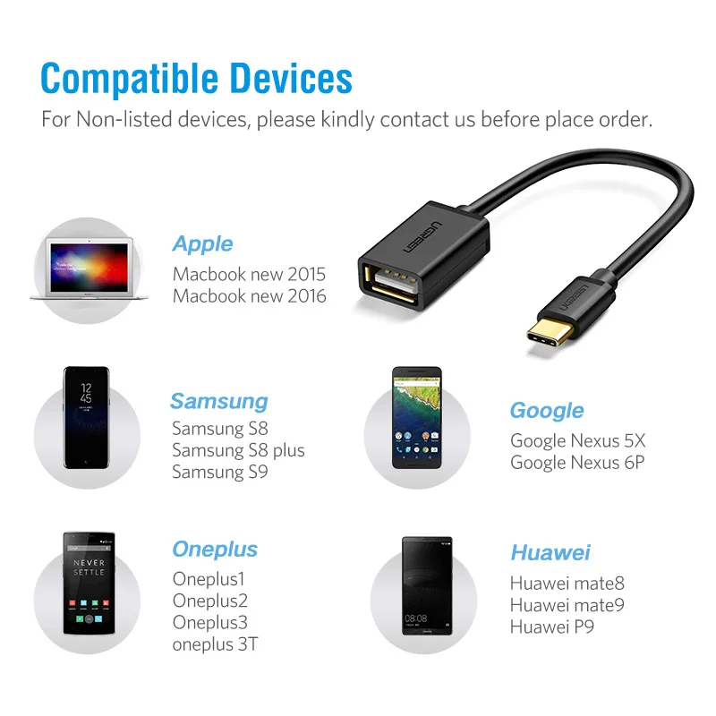 Подключение type c к компьютеру Ugreen USB C OTG USB кабель 2,0 USB 3,0 OTG Тип адаптера c OTG для samsung galax