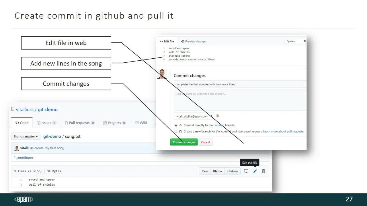 Подключение удаленного репозитория Pull from remote // Обновление из удаленного репозитория в git - YouTube