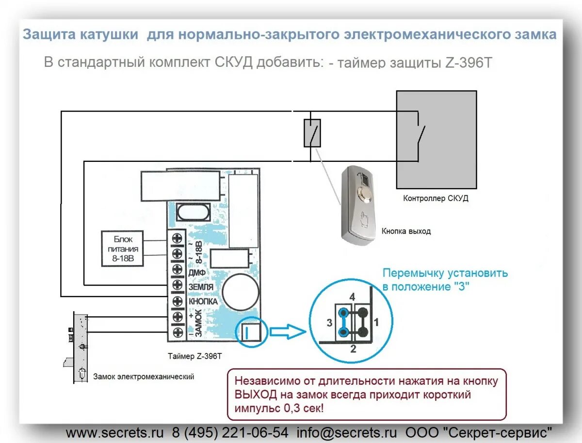 Подключение ук вк к электромагнитному замку Защита катушки электромеханического замка Cisa Секрет- Сервис