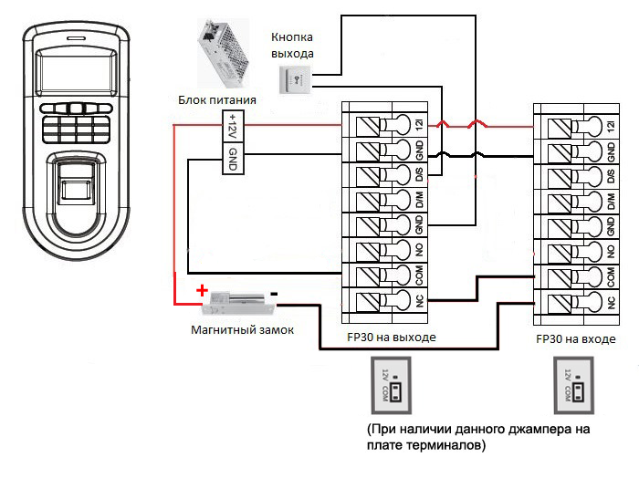 Подключение ук вк к электромагнитному замку Вопросы и ответы - TimeControl