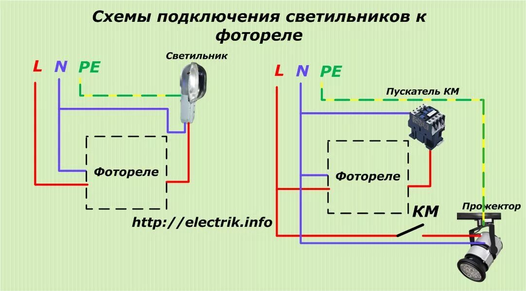 Подключение уличного освещения через фотореле Фотореле для уличного освещения подключение HeatProf.ru