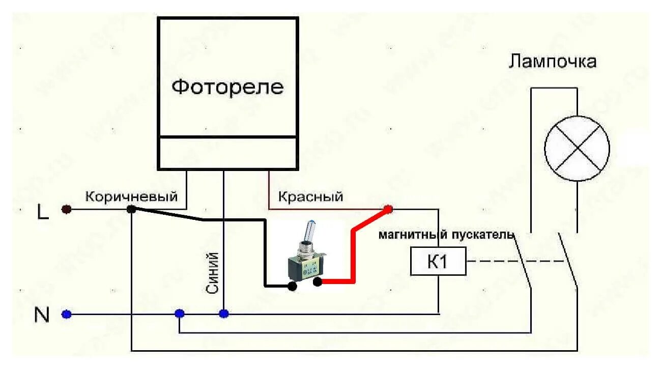 Подключение уличного освещения через фотореле Световое реле для уличного освещения фото - DelaDom.ru