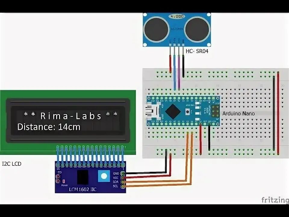 Подключение ультразвукового датчика hc sr04 к ардуино Ultrasonic Sensor HC-SR04 and Arduino - YouTube